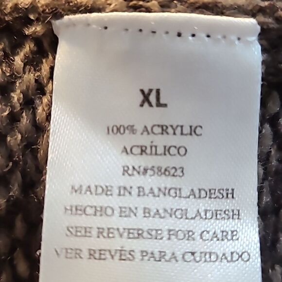 Ellen Parker Short Sleeve Sweater Dress with Cowl Neck, Size XL - Picture 8 of 8